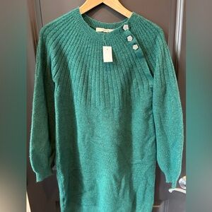 LOFT Green Sweater dress NWT